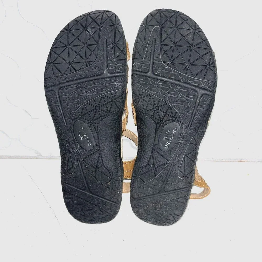 Earth Origins Sellie Strappy Sandal Tan Size 9